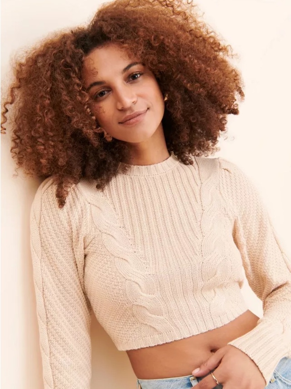 urban outfitters/The frolic open back sweater size XS